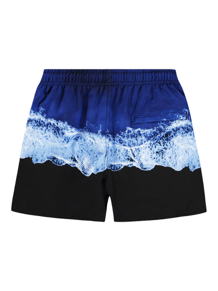 Molo Kids' Niko Big Ocean Swimming Shorts, Ocean - view 2, Ocean