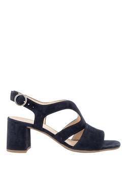 Gabor Adventure Suede Slingback Sandals, Navy, Navy