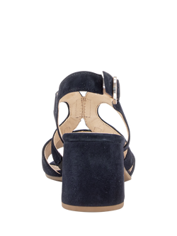 Gabor Adventure Suede Slingback Sandals, Navy - view 2, Navy
