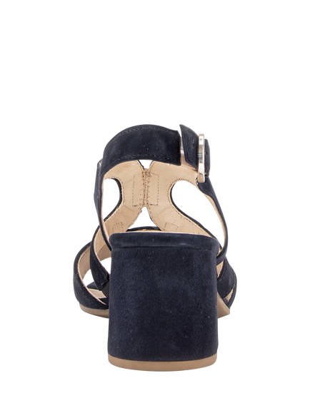 Gabor Adventure Suede Slingback Sandals, Navy - view 2, Navy