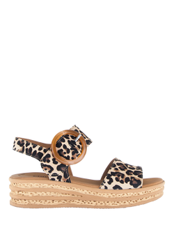 Gabor Andre Platform Slingback Sandals, Leopard, Leopard