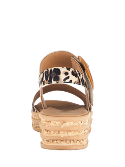 Gabor Andre Platform Slingback Sandals, Leopard - view 2, Leopard