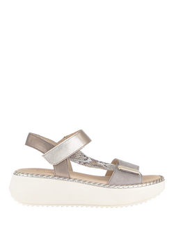 Gabor Foam Leather Slingback Sandals, Puder, Puder