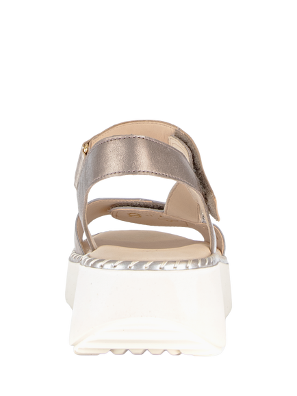 Gabor Foam Leather Slingback Sandals, Puder - view 2, Puder