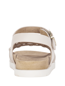 Gabor Hopeful Woven Leather Slingback Sandals, Cream - view 2, Cream