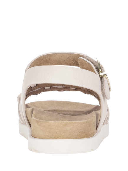 Gabor Hopeful Woven Leather Slingback Sandals, Cream - view 2, Cream