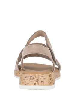 Gabor Oporto Wide Fit Strappy Sandals, Sand - view 2, Sand