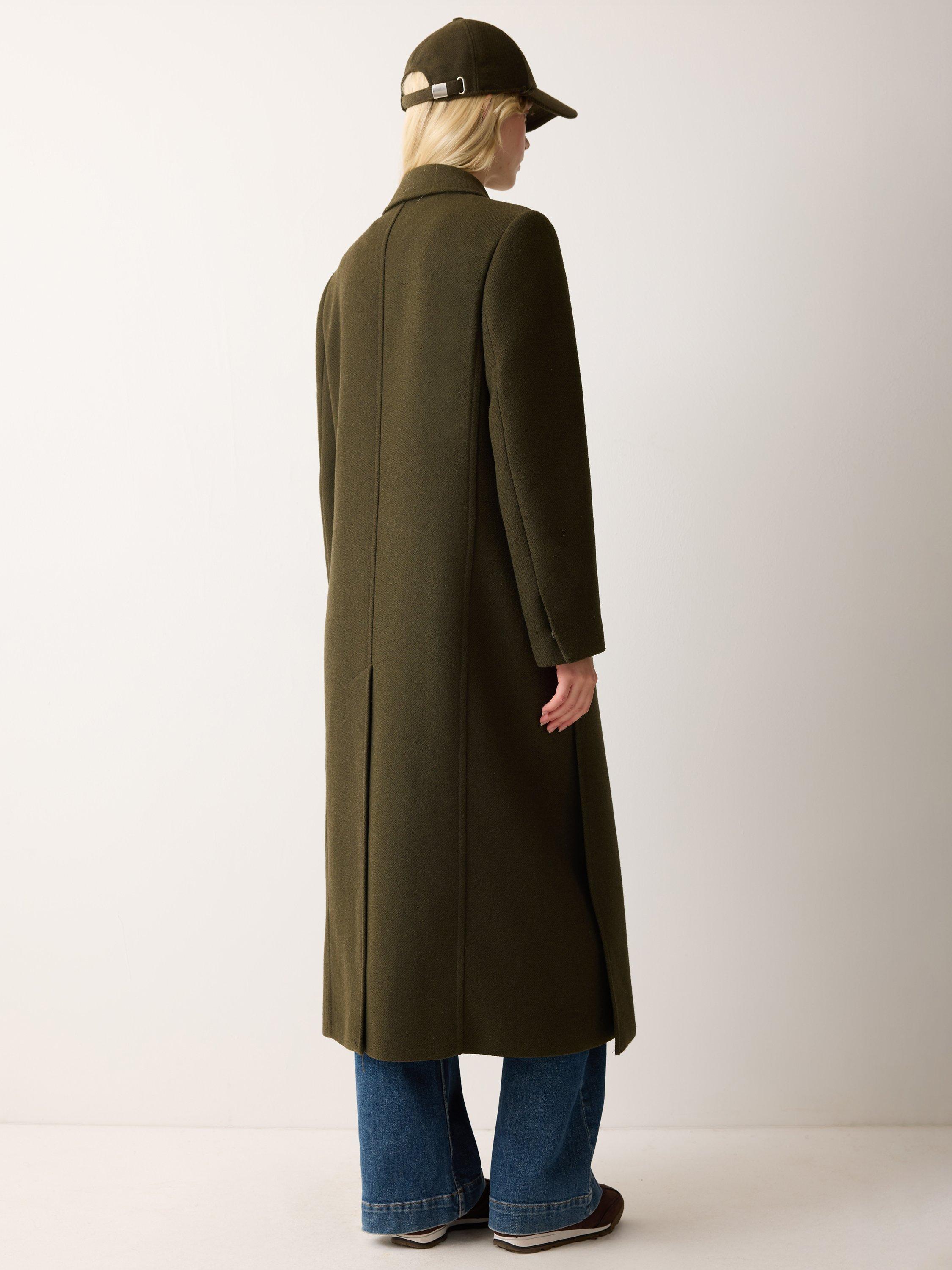 Product image 2 of 6, which shows Jigsaw Farringdon Side Split Coat, Light Khaki, 14