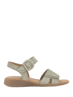 Gabor Yang Wide Fit Suede Slingback Sandals, Taupe, Taupe