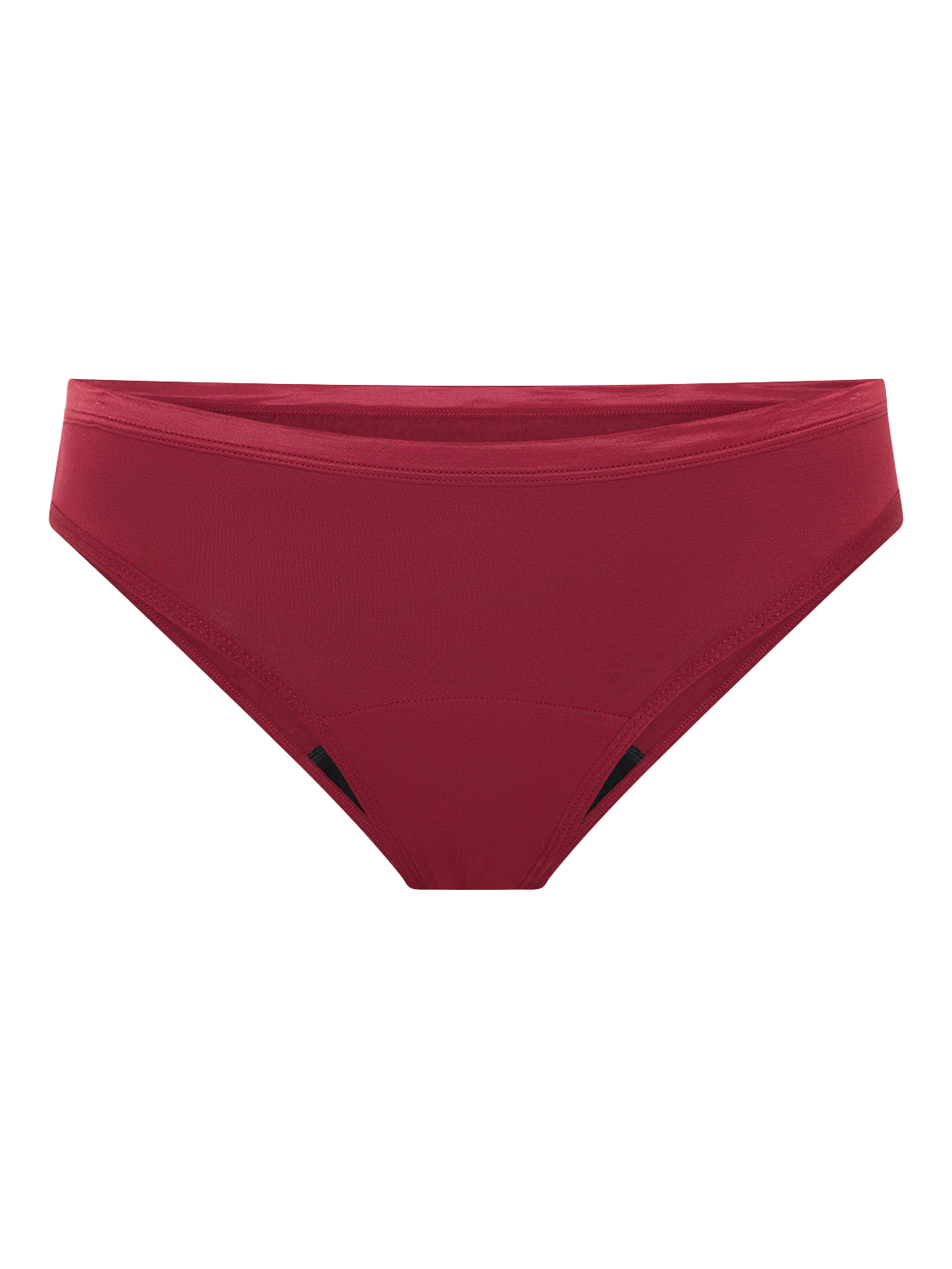 Product image 5 of 6, which shows Modibodi Classic Bikini Period Knickers, Moderate Absorbency, Bud Red, XS