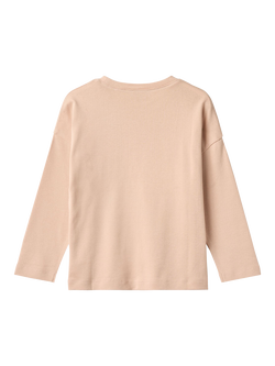 WHEAT Kids' Hanni Mountain Print T-Shirt, Rose Dust - view 2, Rose Dust