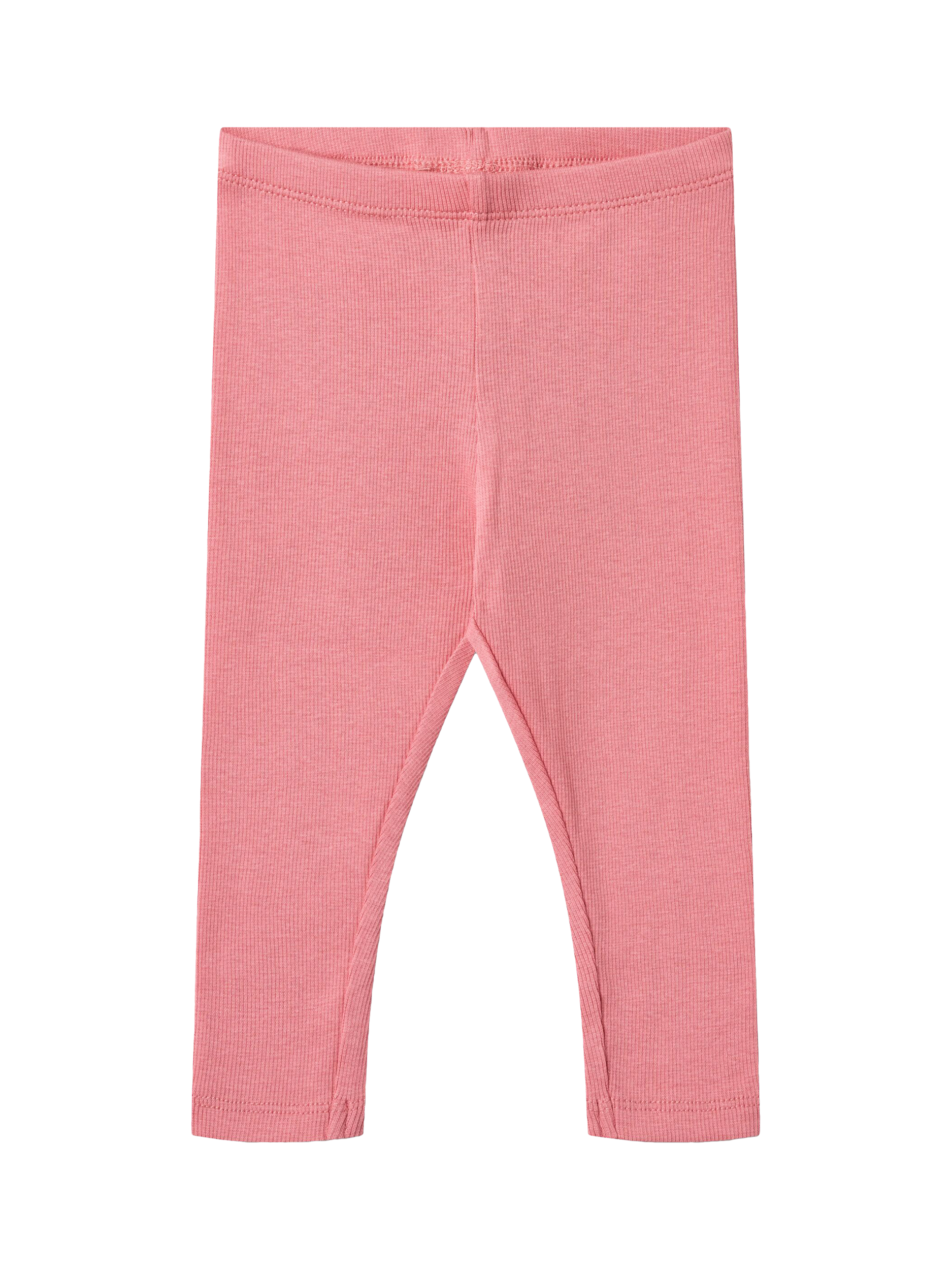 Product image 1 of 2, which shows WHEAT Baby Maddy Ribbed Leggings, Soft Pink, 6 months