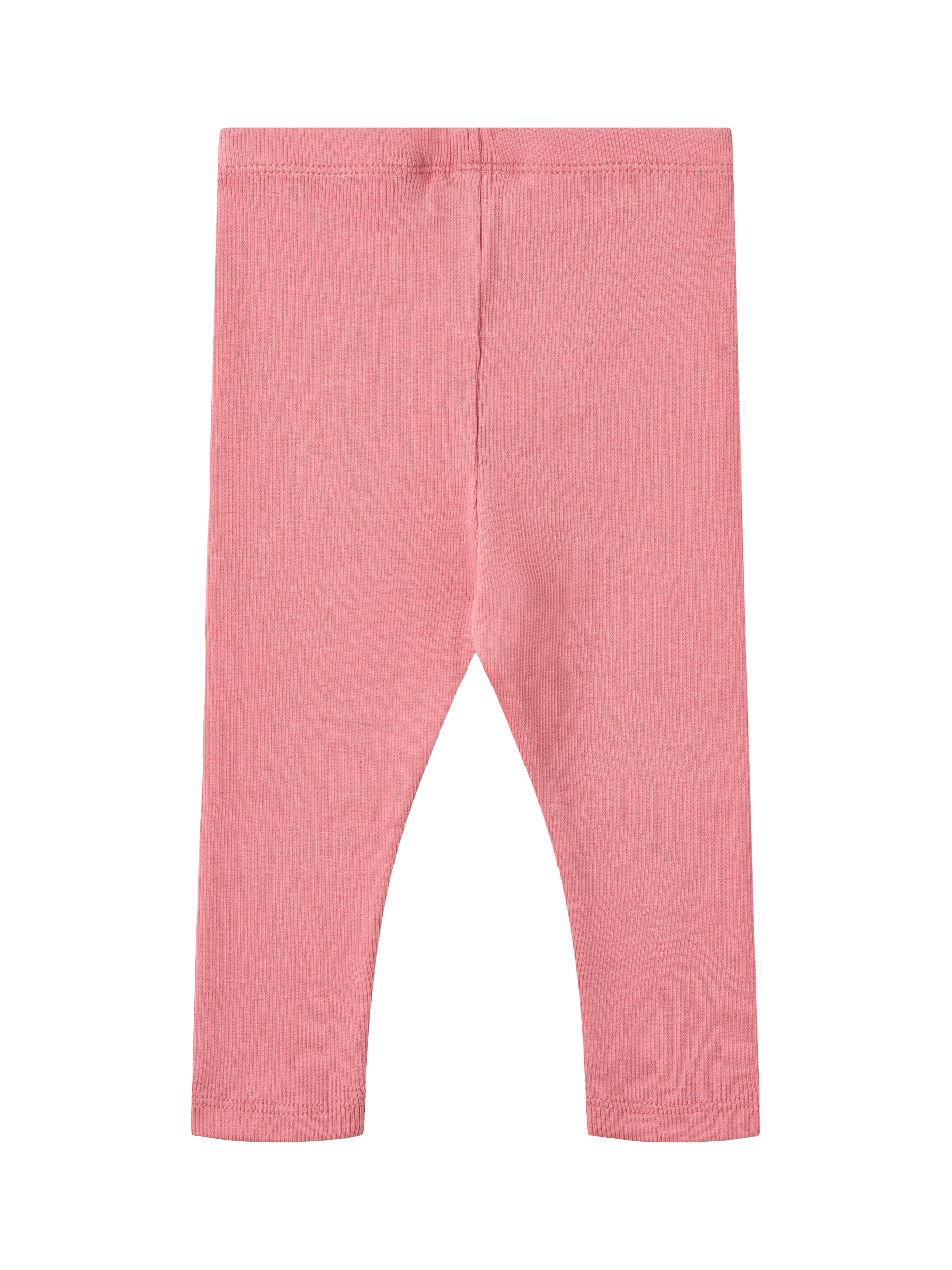 Product image 2 of 2, which shows WHEAT Baby Maddy Ribbed Leggings, Soft Pink, 6 months