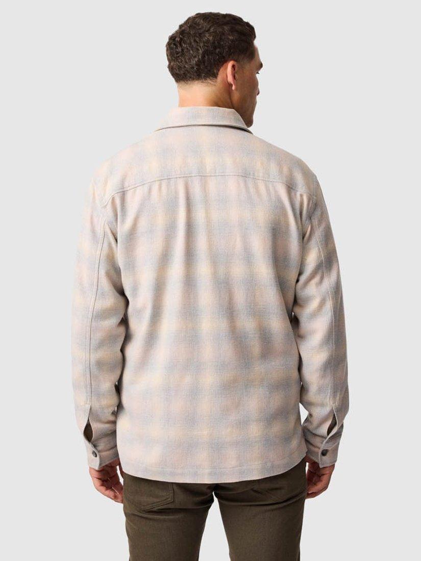 Product image 3 of 6, which shows Rodd & Gunn Town Heathered Check Overshirt, Ash, L
