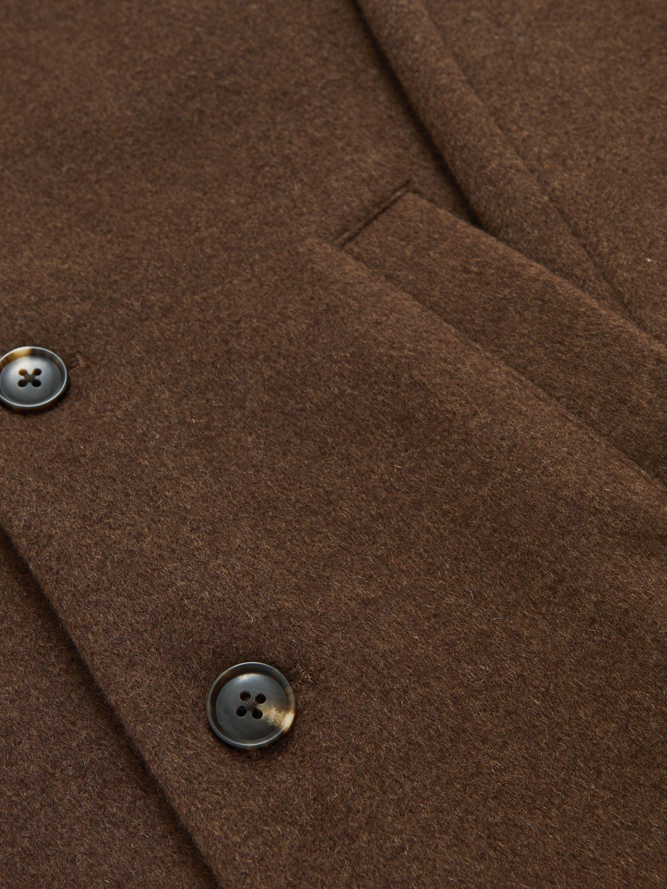 Product image 4 of 4, which shows Reiss Kids' Wallace Wool Blend Coat, Light Brown, 5-6 years