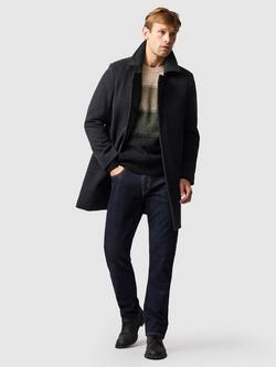 Rodd & Gunn Menzies Bay Lambswool Half Fishermans Crew Neck Knit Jumper, Forest - view 2, Forest