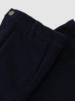 Mango Kids' Banburgh Cotton Trousers, Navy - view 2, Navy