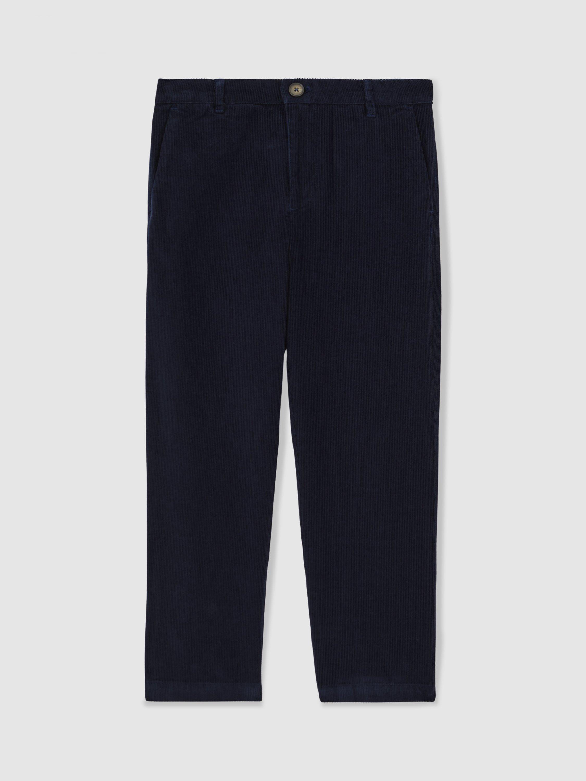 Product image 4 of 6, which shows Mango Kids' Banburgh Cotton Trousers, Navy, 3-4 years