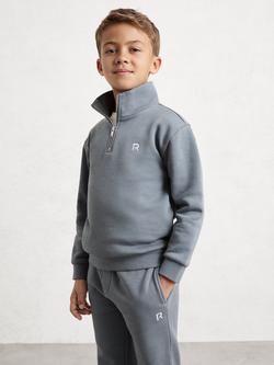 Reiss Kids' Sulley Cotton Blend Tracksuit - view 2, Airforce Blue
