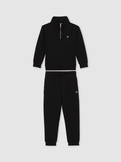 Reiss Kids' Sulley Cotton Blend Tracksuit - view 2, Black