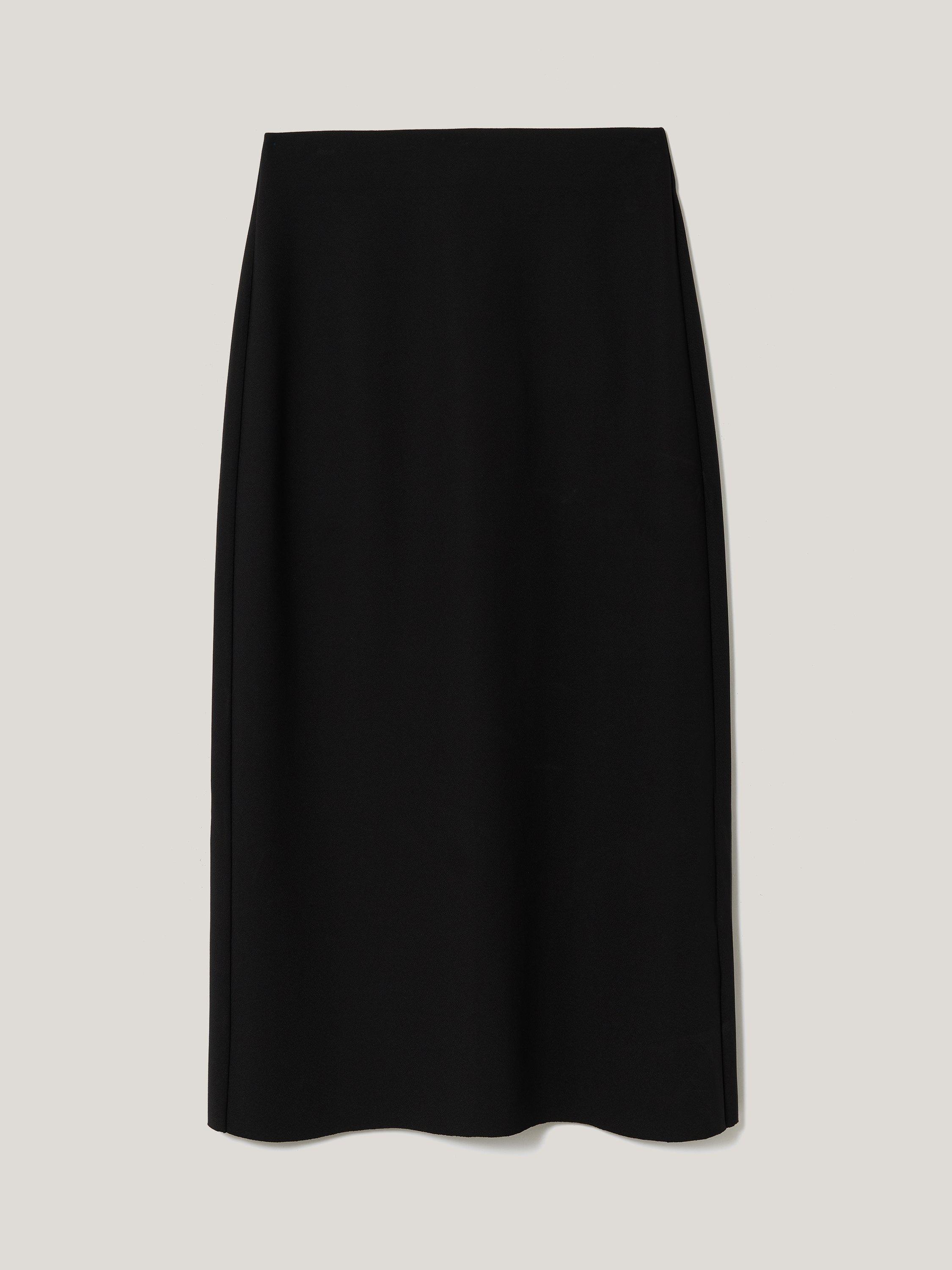 Product image 5 of 5, which shows Jigsaw Stretch Crepe Pencil Skirt, Black, XS