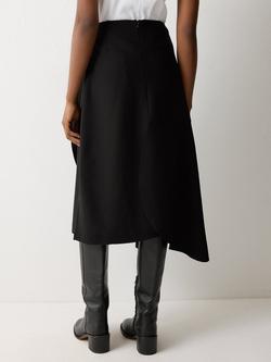 Jigsaw Stretch Crepe Skirt, Black - view 2, Black