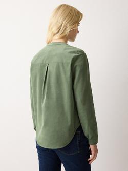 Jigsaw Cord Frill Top, Green - view 2, Green