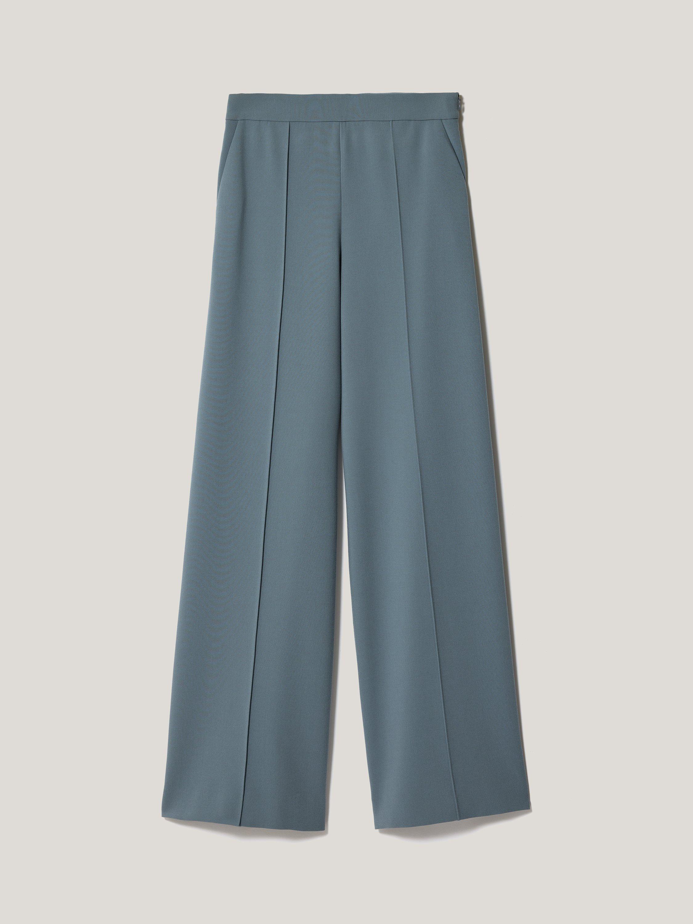 Product image 6 of 6, which shows Jigsaw Modern Wide Leg Trousers, Blue, 8