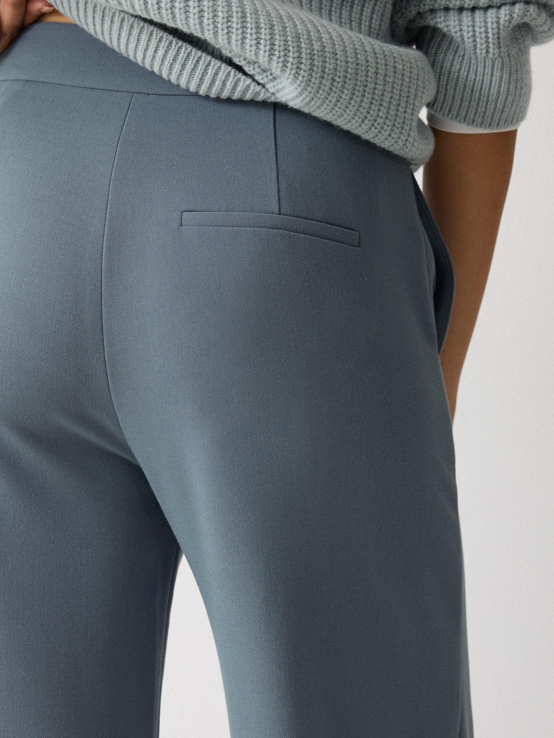 Product image 5 of 6, which shows Jigsaw Modern Wide Leg Trousers, Blue, 8