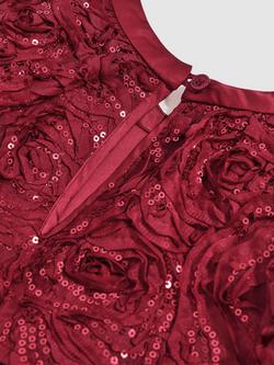 Reiss Kids' Dulcie Sleeveless Sequin Dress, Red - view 2, Red