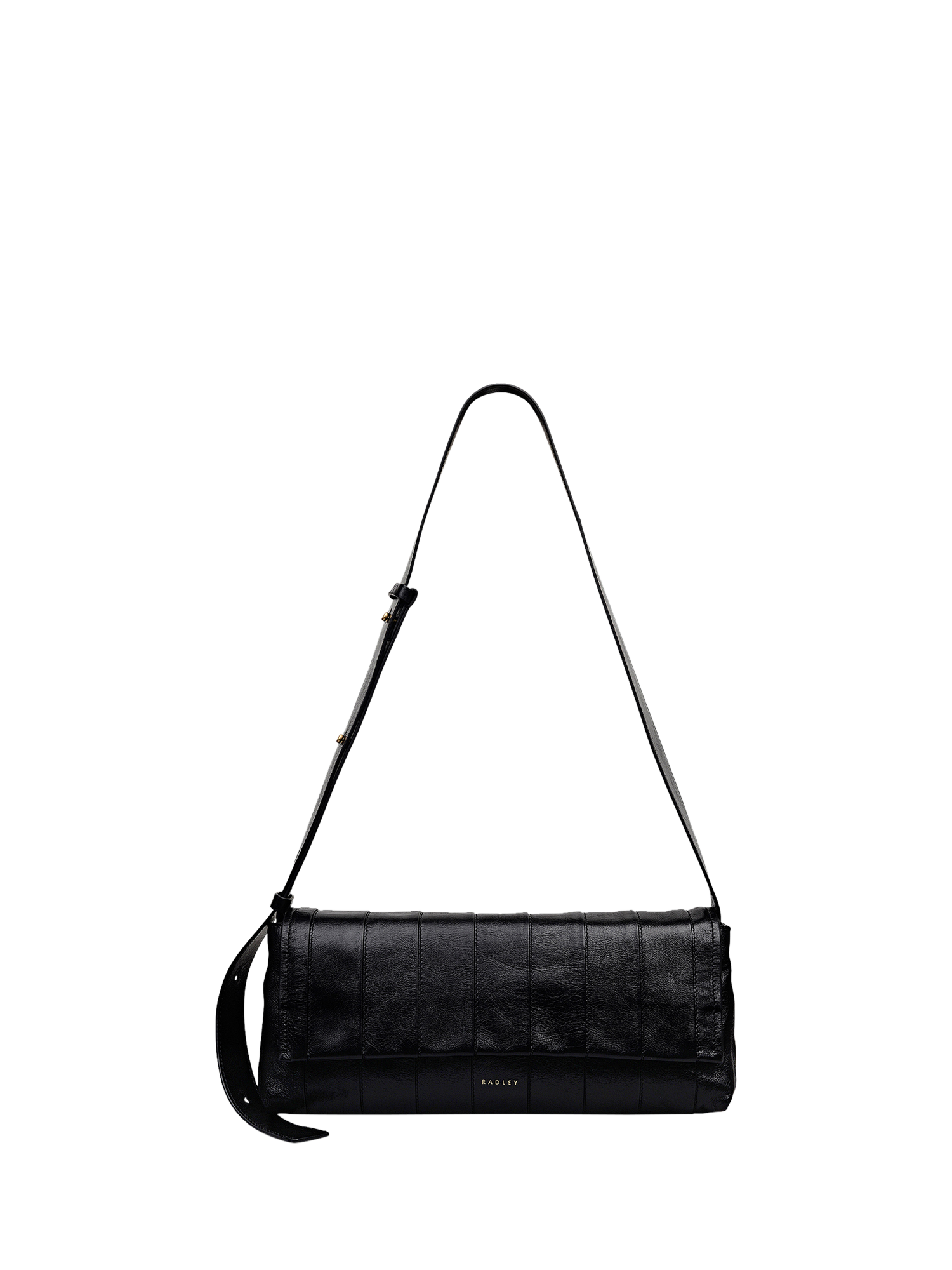 Product image 1 of 6, which shows Radley The Annabel Stripe Shoulder Bag, Black