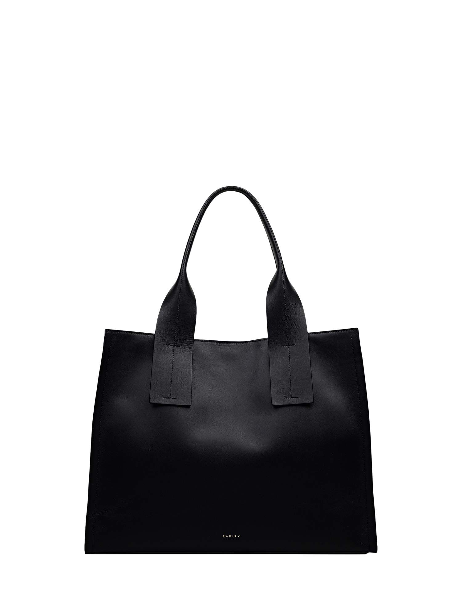 Product image 1 of 6, which shows Radley The Strand Leather Tote Bag, Black