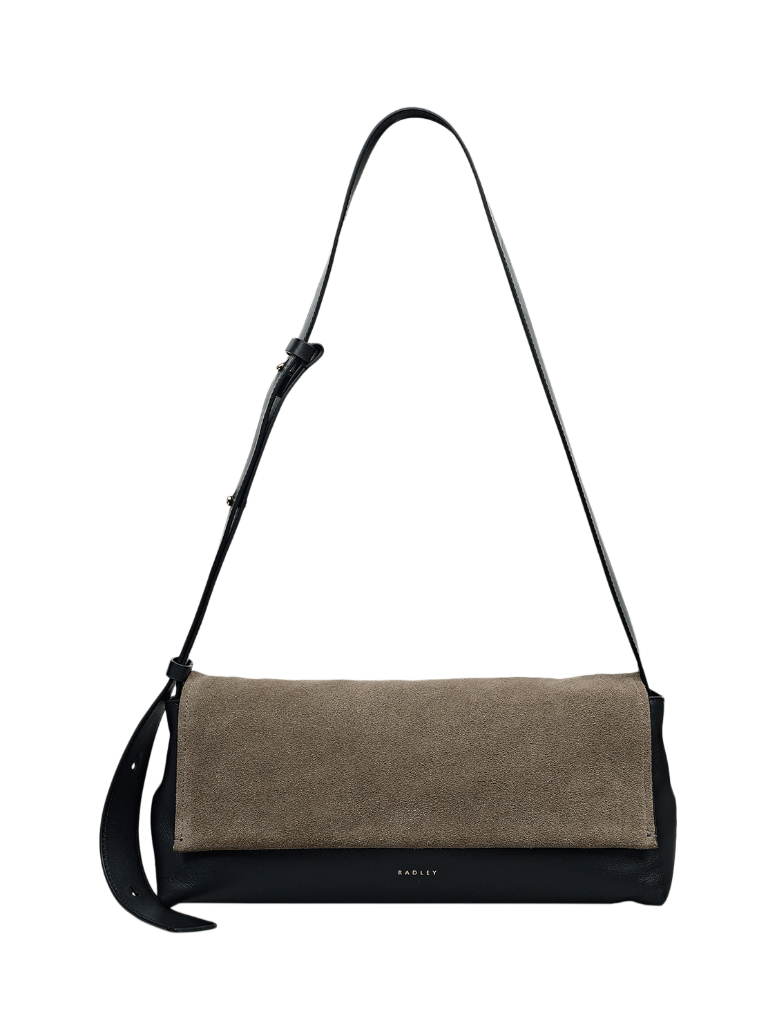 Product image 1 of 7, which shows Radley The Annabel Suede Shoulder Bag, Coffee