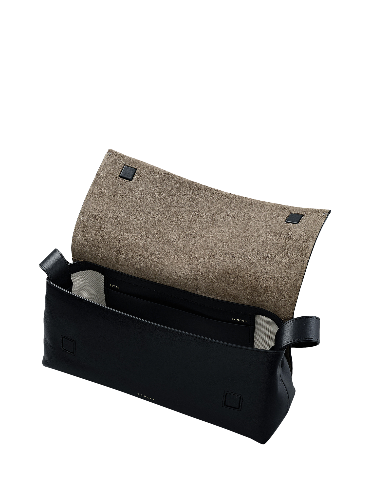 Product image 3 of 7, which shows Radley The Annabel Suede Shoulder Bag, Coffee