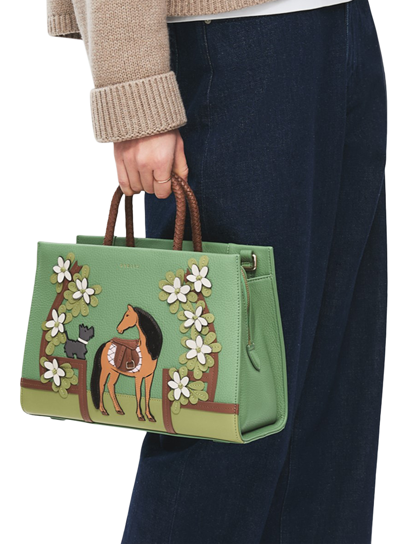 Product image 5 of 5, which shows Radley Lunar New Year Canvas Bag, Pistachio