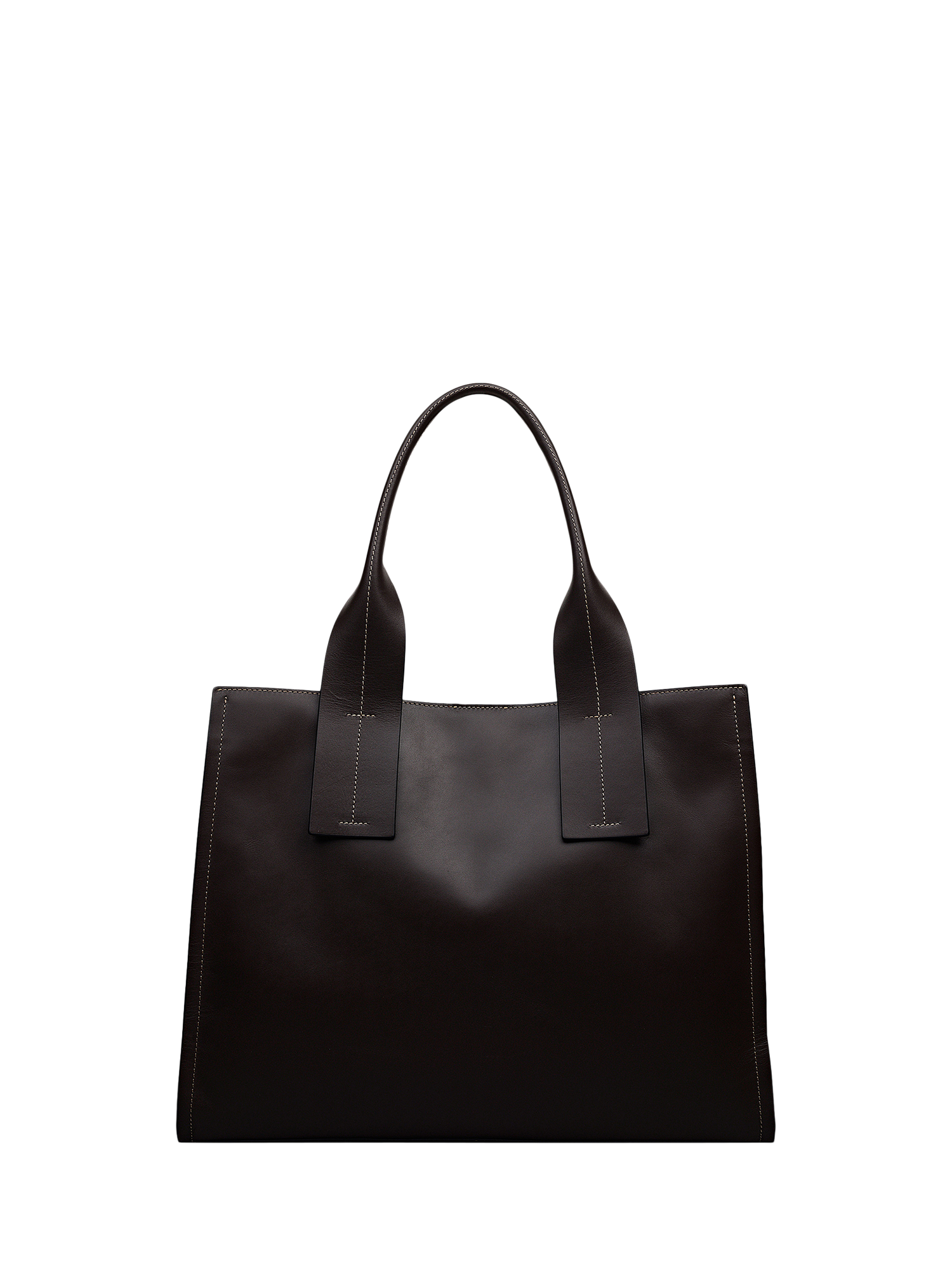 Product image 2 of 7, which shows Radley The Strand Leather Tote Bag, Dark Oak