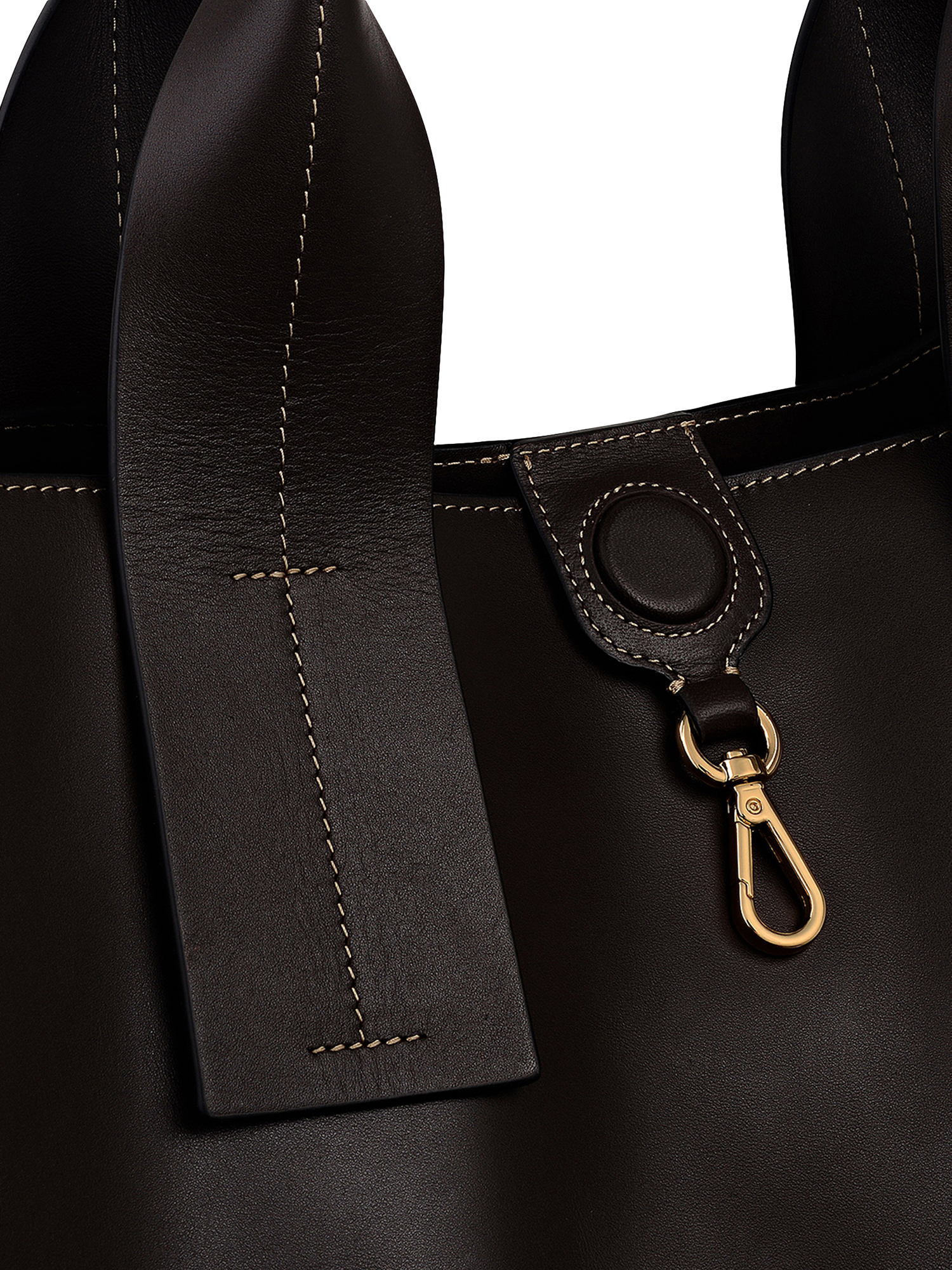 Product image 4 of 7, which shows Radley The Strand Leather Tote Bag, Dark Oak