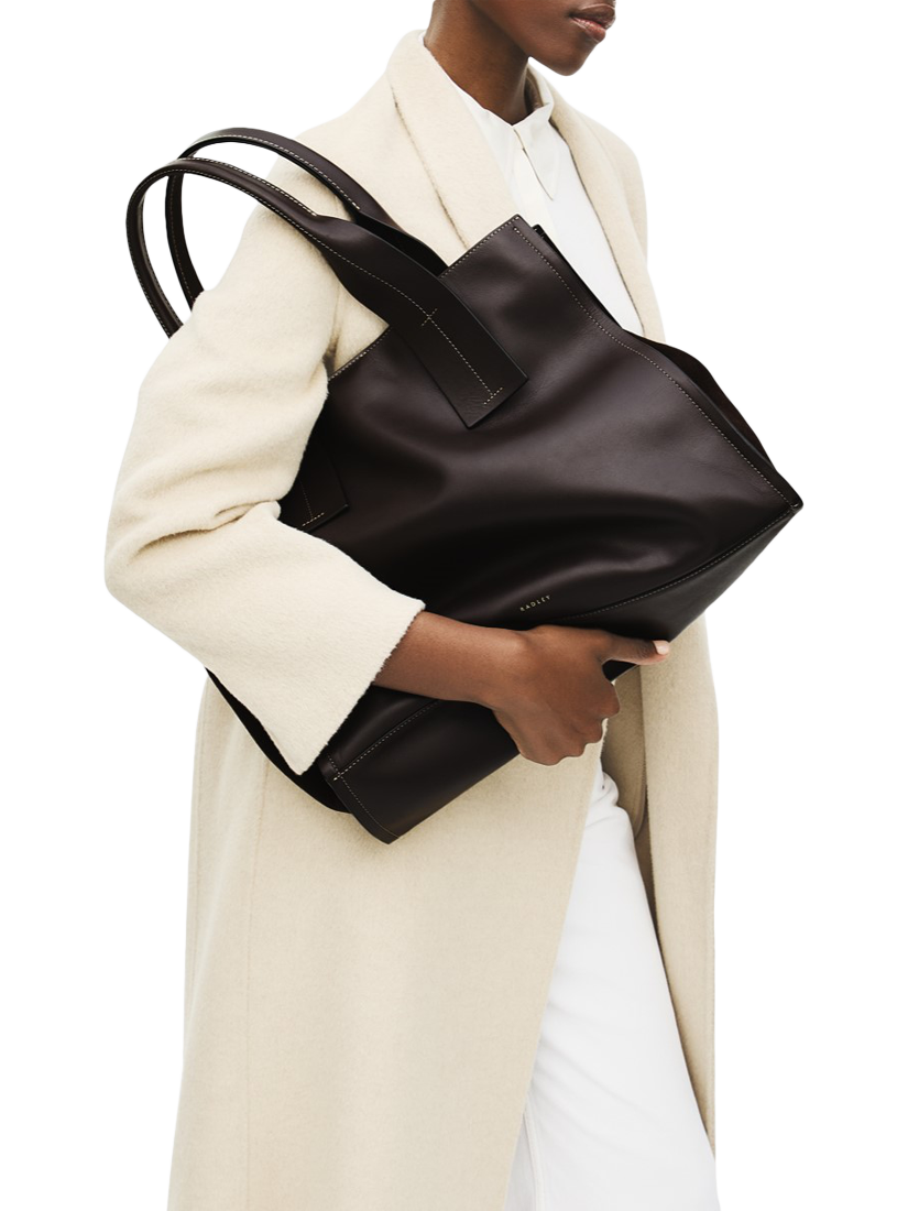 Product image 5 of 7, which shows Radley The Strand Leather Tote Bag, Dark Oak