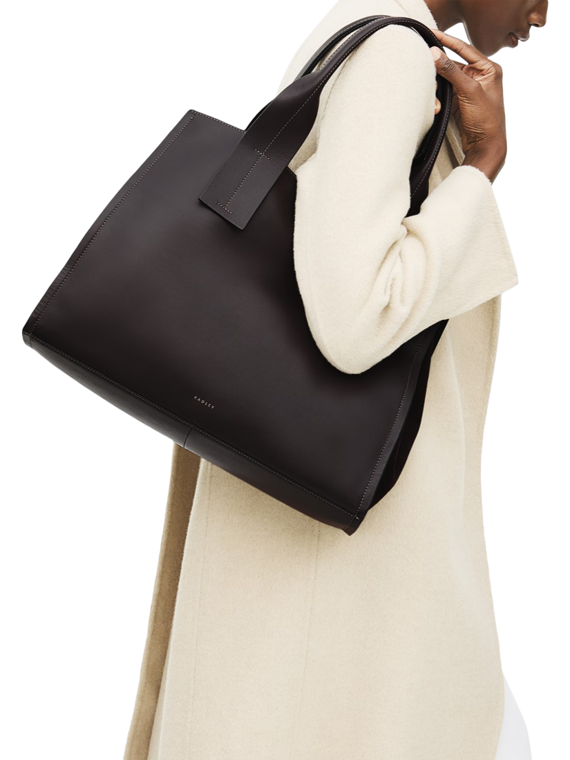 Product image 6 of 7, which shows Radley The Strand Leather Tote Bag, Dark Oak