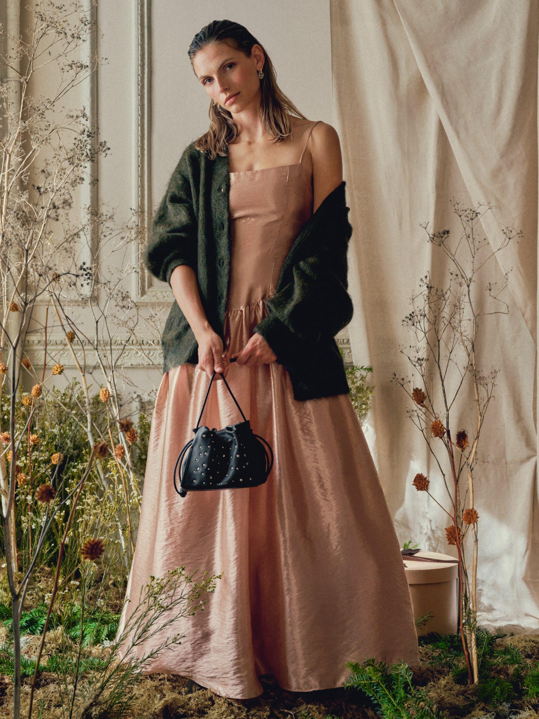 Product image 6 of 6, which shows Radley The Roxburgh Small Drawstring Cross Body Bag, Black