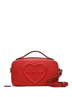 Radley Calvert Way Heart Street Mini Camera Bag, Poinsettia, Poinsettia