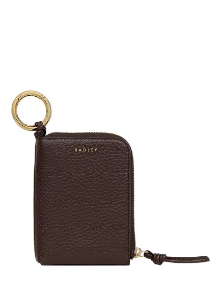 Radley Golden Lane Bag Charm, Dark Oak