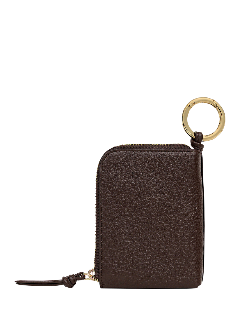 Product image 2 of 3, which shows Radley Golden Lane Bag Charm, Dark Oak