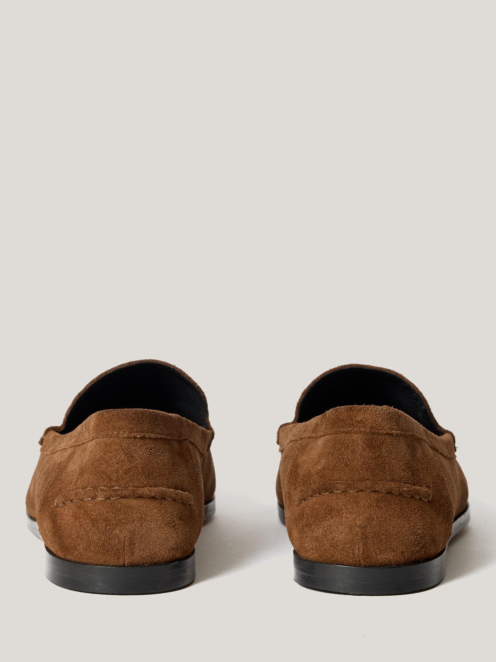 Product image 3 of 6, which shows Jigsaw Suede Moccasin Loafers, Tan, EU36