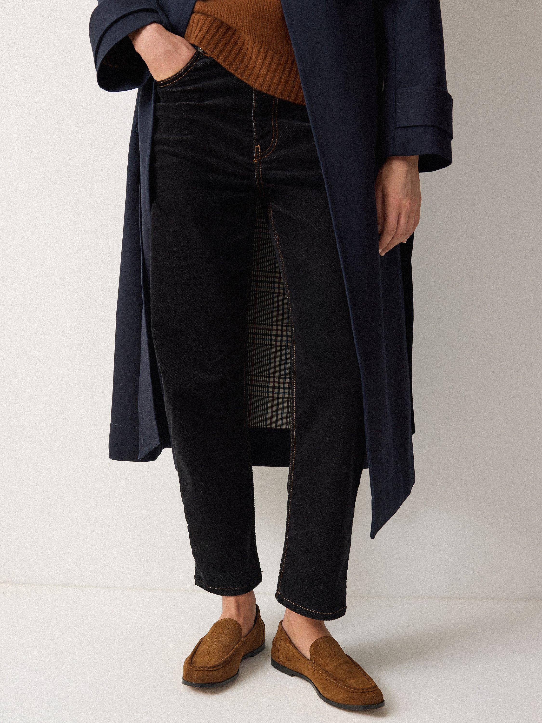 Product image 4 of 6, which shows Jigsaw Suede Moccasin Loafers, Tan, EU36