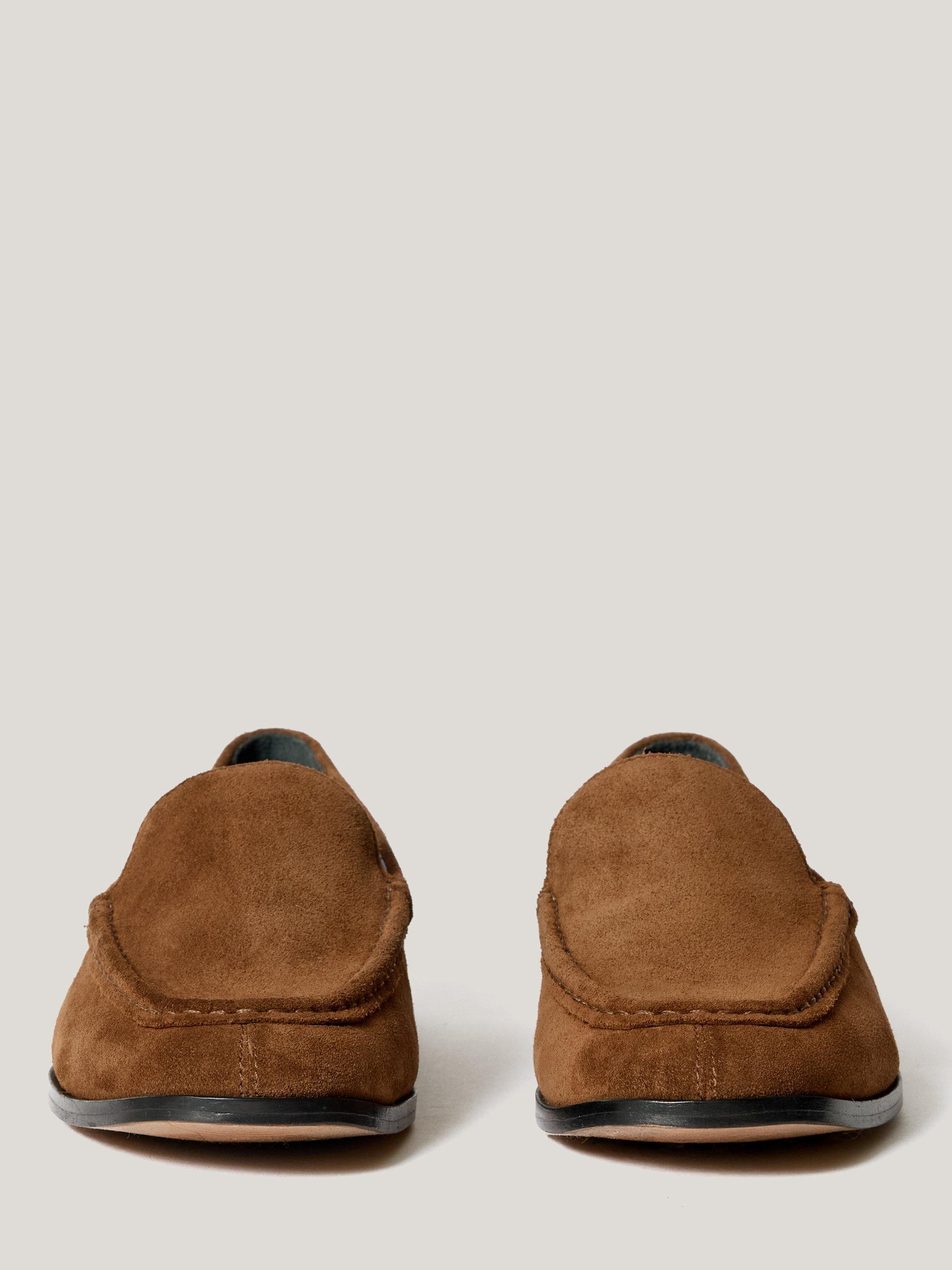Product image 5 of 6, which shows Jigsaw Suede Moccasin Loafers, Tan, EU36