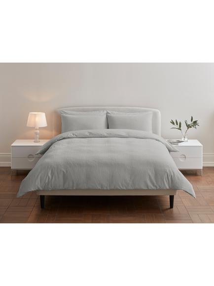 Jasper Conran London Hexagon Weave 300 Thread Count Combed Cotton Duvet Cover Set, Lunar Rock