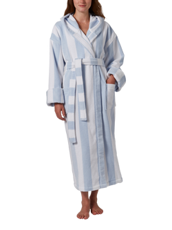 Jasper Conran London Stripe Dressing Gown, Blue/White