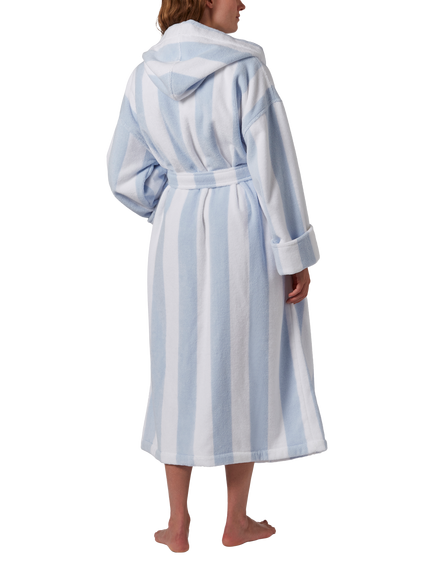 Jasper Conran London Stripe Dressing Gown - view 2, Blue/White