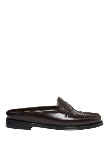 G.H.BASS Easy Weejuns Leather Penny Sliders, Chocolate, Chocolate